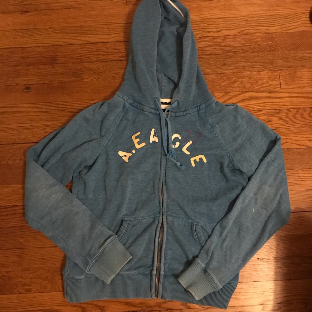 American Eagle Zip-Up Hoodie | L
